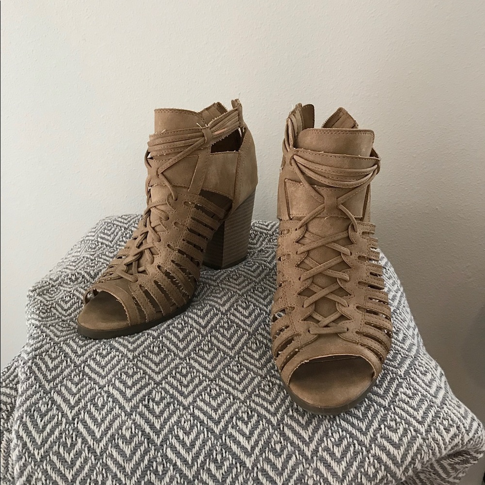 Rampage Chunky open toe heals